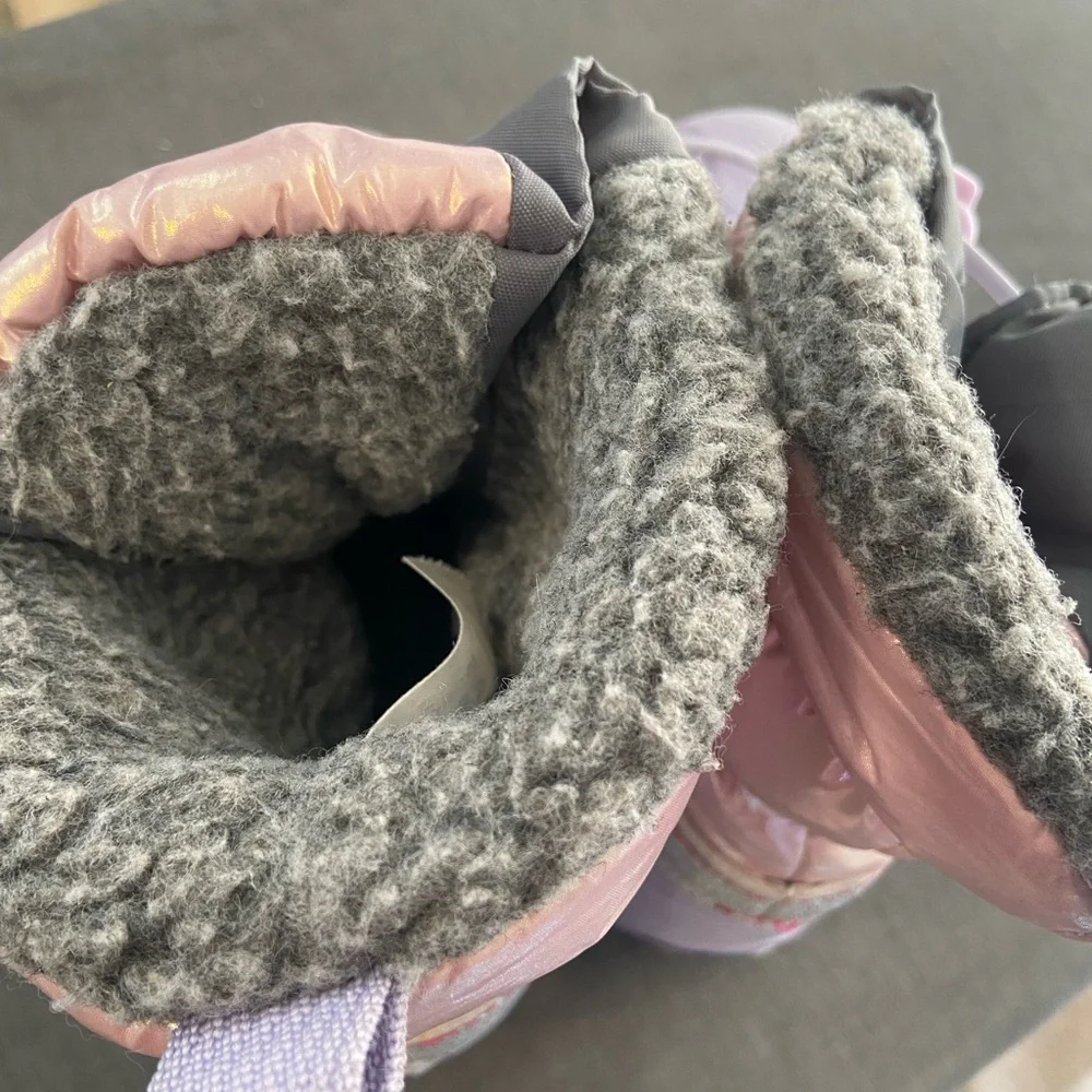 Girls' Pink and Purple Winter Boots size 9/10